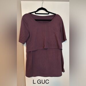 100% cotton burgundy top